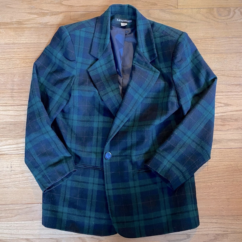 Preppy Plaid Blazer